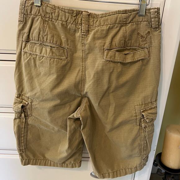 American Eagle Men's Cargo Shorts Y2K Longboard Style Lots of Pockets Size 28 - Picture 3 of 7